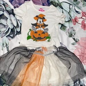 toddler minnie mouse pumpkin set - 3t